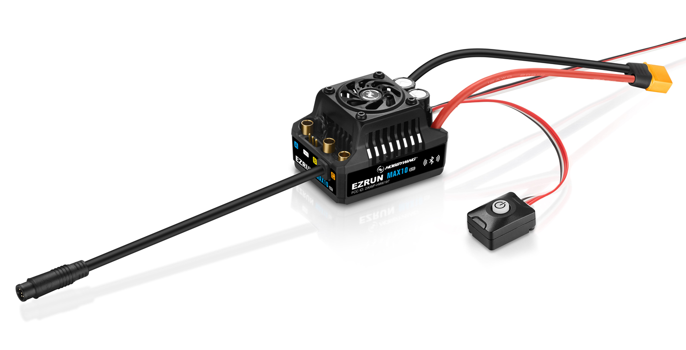 Hobbywing EzRun MAX10 G2S 140A 2-4S Sensor WP fartreglage 1/10 - Bild 4