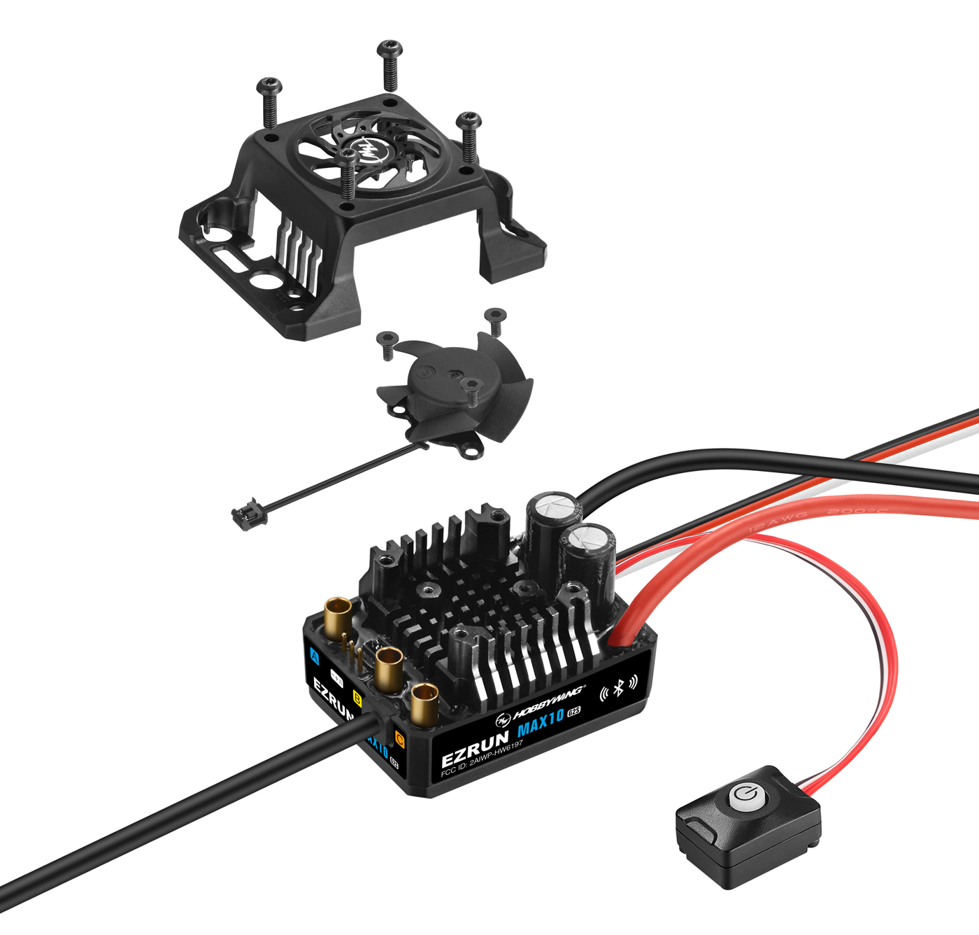 Hobbywing EzRun MAX10 G2S 140A 2-4S Sensor WP fartreglage 1/10 - Bild 6