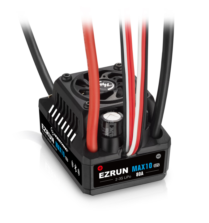 Hobbywing EzRun MAX10 G2S 80A 2-3S Sensor WP fartreglage 1/10