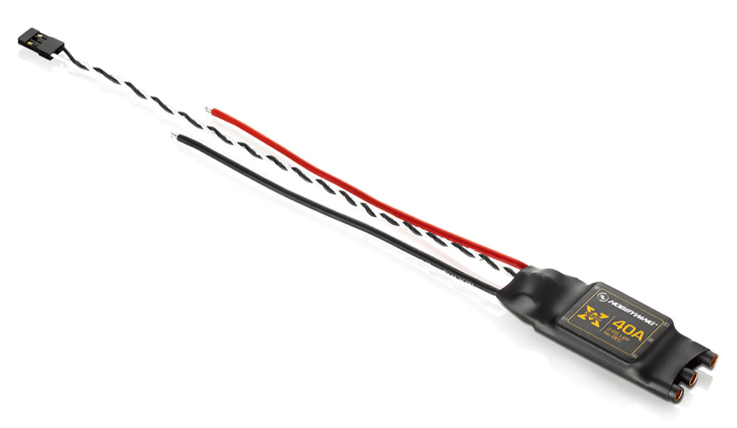 Hobbywing XRotor 40A fartreglage 3-6S 3.5mm Kontakter (utan Kablar) Multirotor - Bild 3