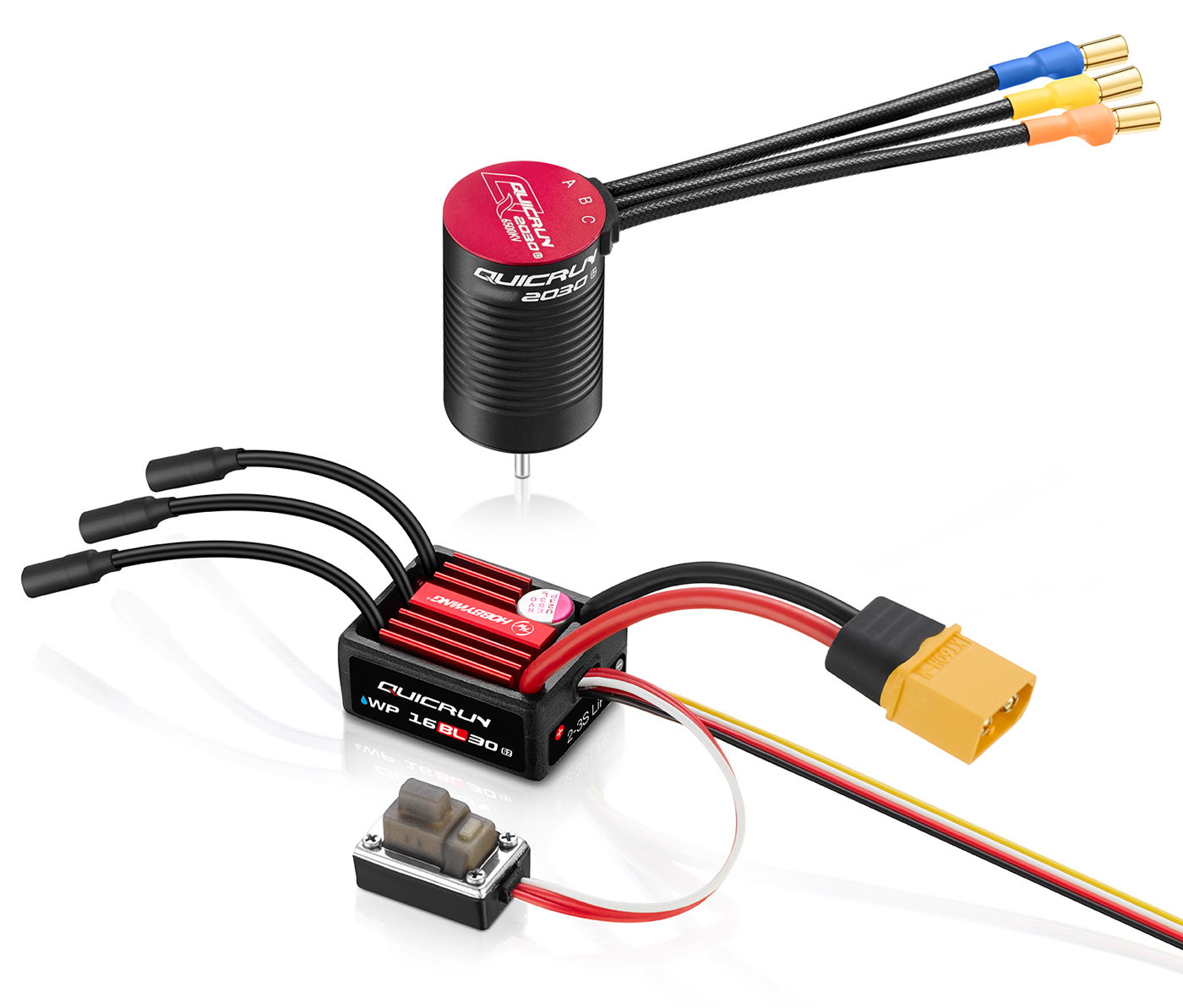 Hobbywing QuicRun Combo WP 16BL30 G2 - 2030SL 7800kV G2 1/16 - Bild 2