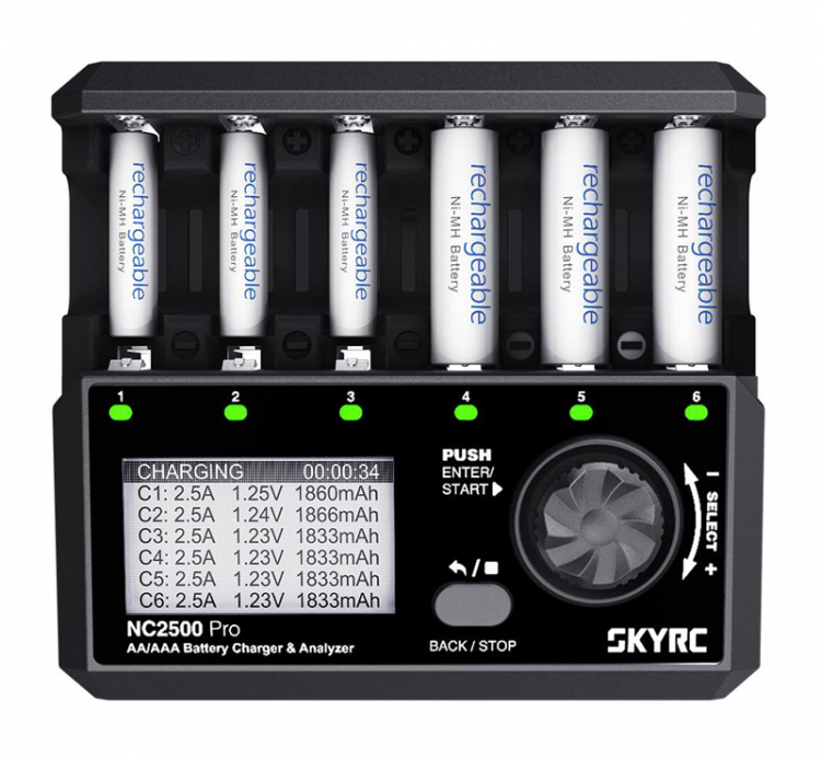 SkyRC NC2500 Pro laddare för AA/AAA NiMH och NiCd - Bild 2