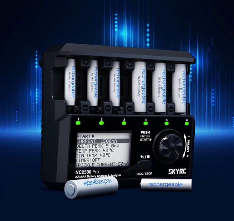 SkyRC NC2500 Pro laddare för AA/AAA NiMH och NiCd - Bild 6