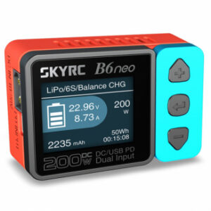 SkyRC B6neo balansladdare 200W DC – röd/blå