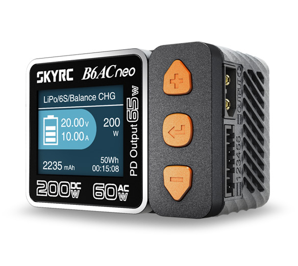 SkyRC B6ACneo balansladdare 60W AC/200W DC - Bild 3