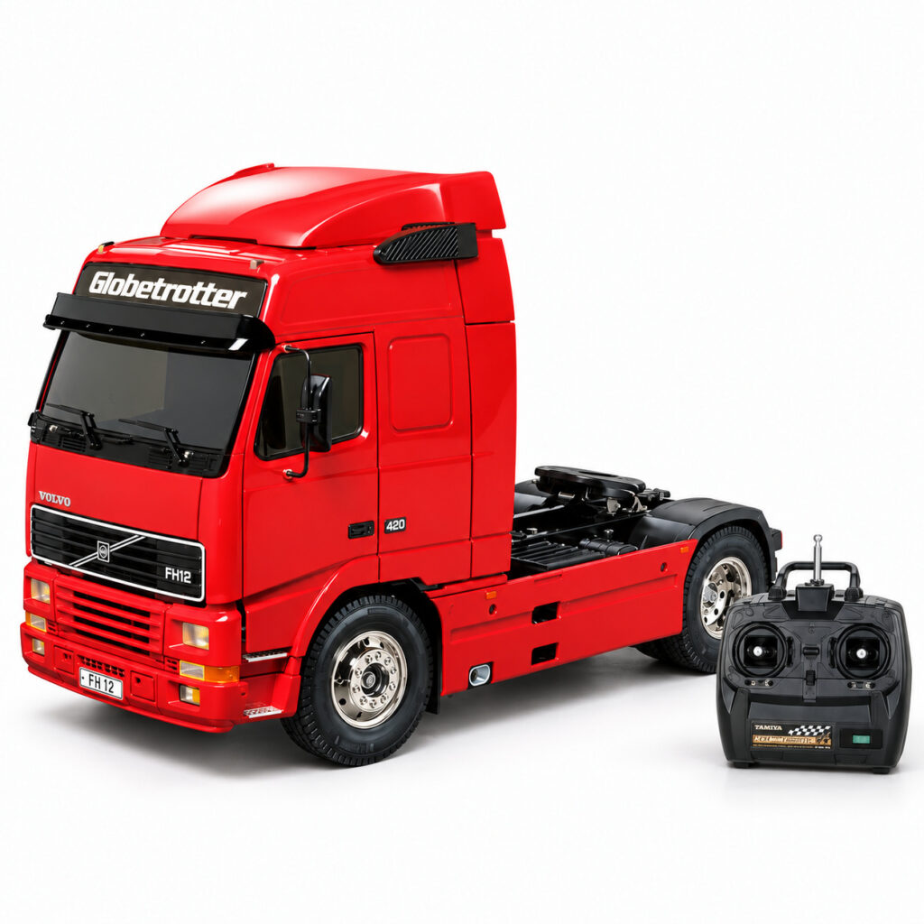 Tamiya 23646 Volvo FH12 Globetrotter 420 4x2 – röd Full Option 1/14