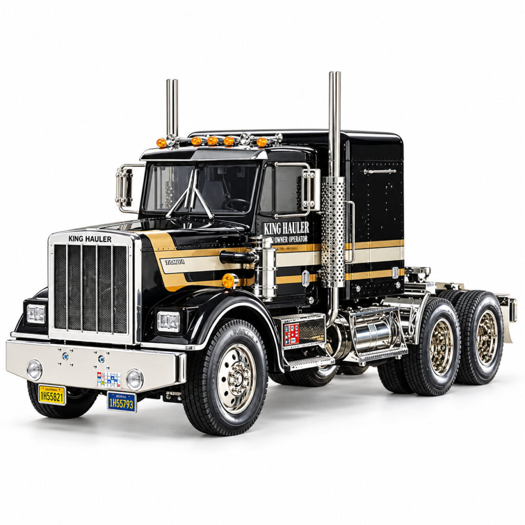 Tamiya 56336 King Hauler Black Edition 6x4 – förmålad byggsats 1/14