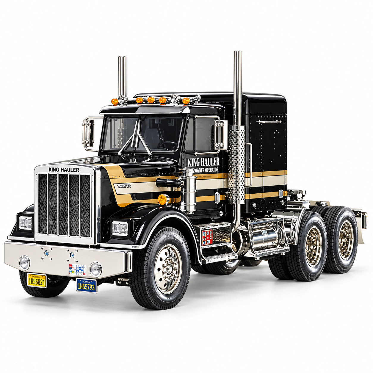 Tamiya 56336 King Hauler Black Edition 6x4 – förmålad byggsats 1/14