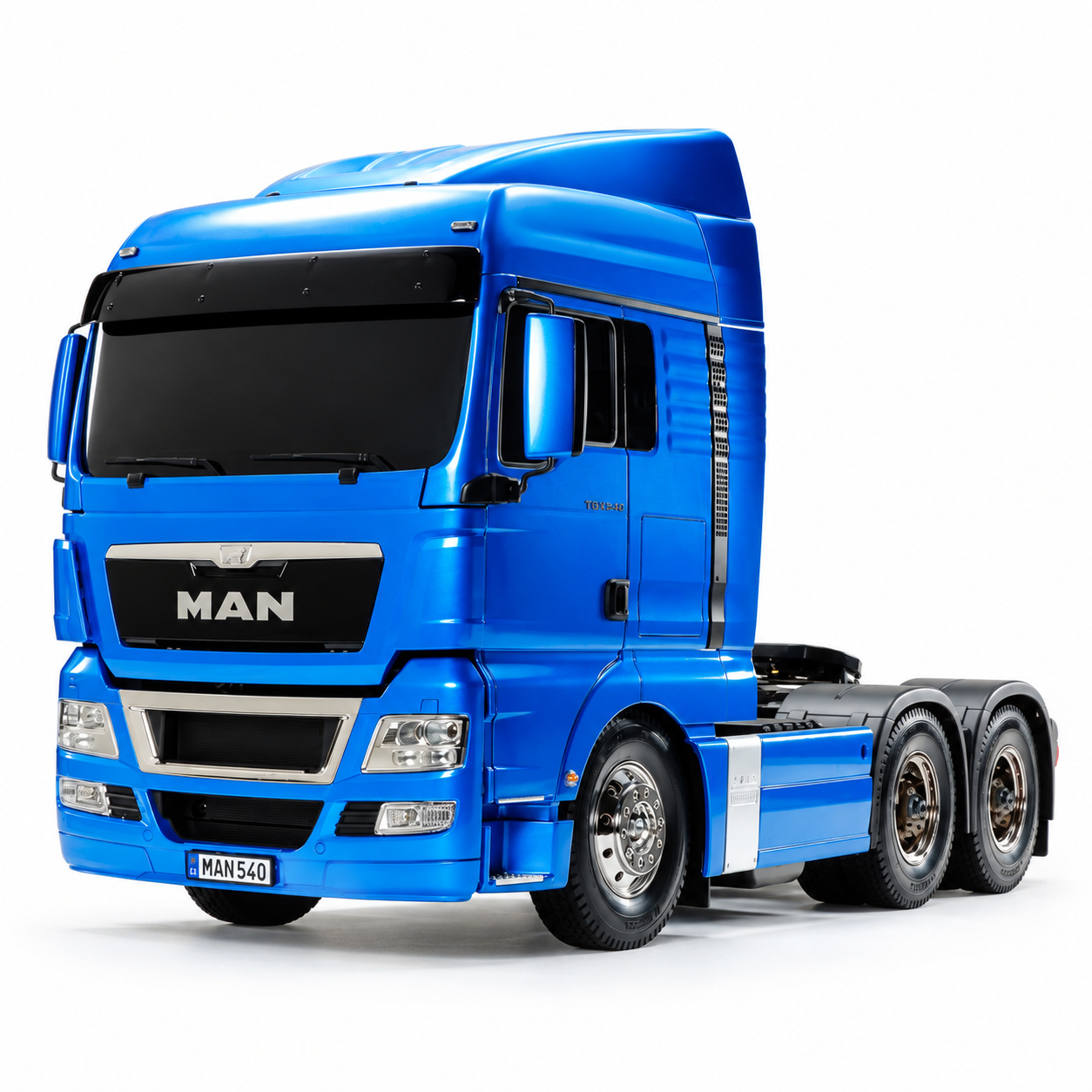 Tamiya 56370 – MAN TGX 26.540 6×4 XLX 1/14, ljus metallicblå